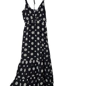 Speechless Maxi Dress Size Large Black  Relax Fit